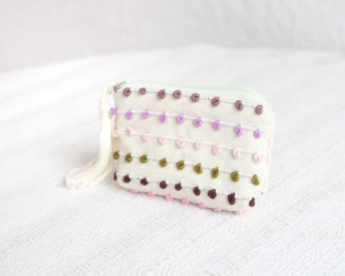 Mini Monedero Nuditos Blanco Lila