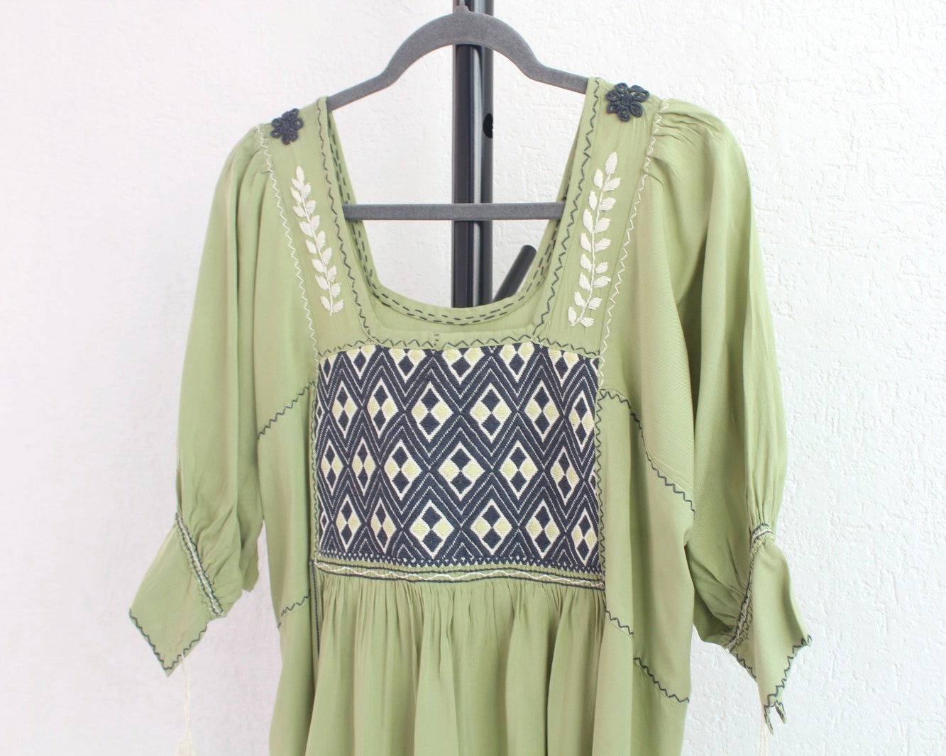 Blusa Julia Verde Azul Unitalla