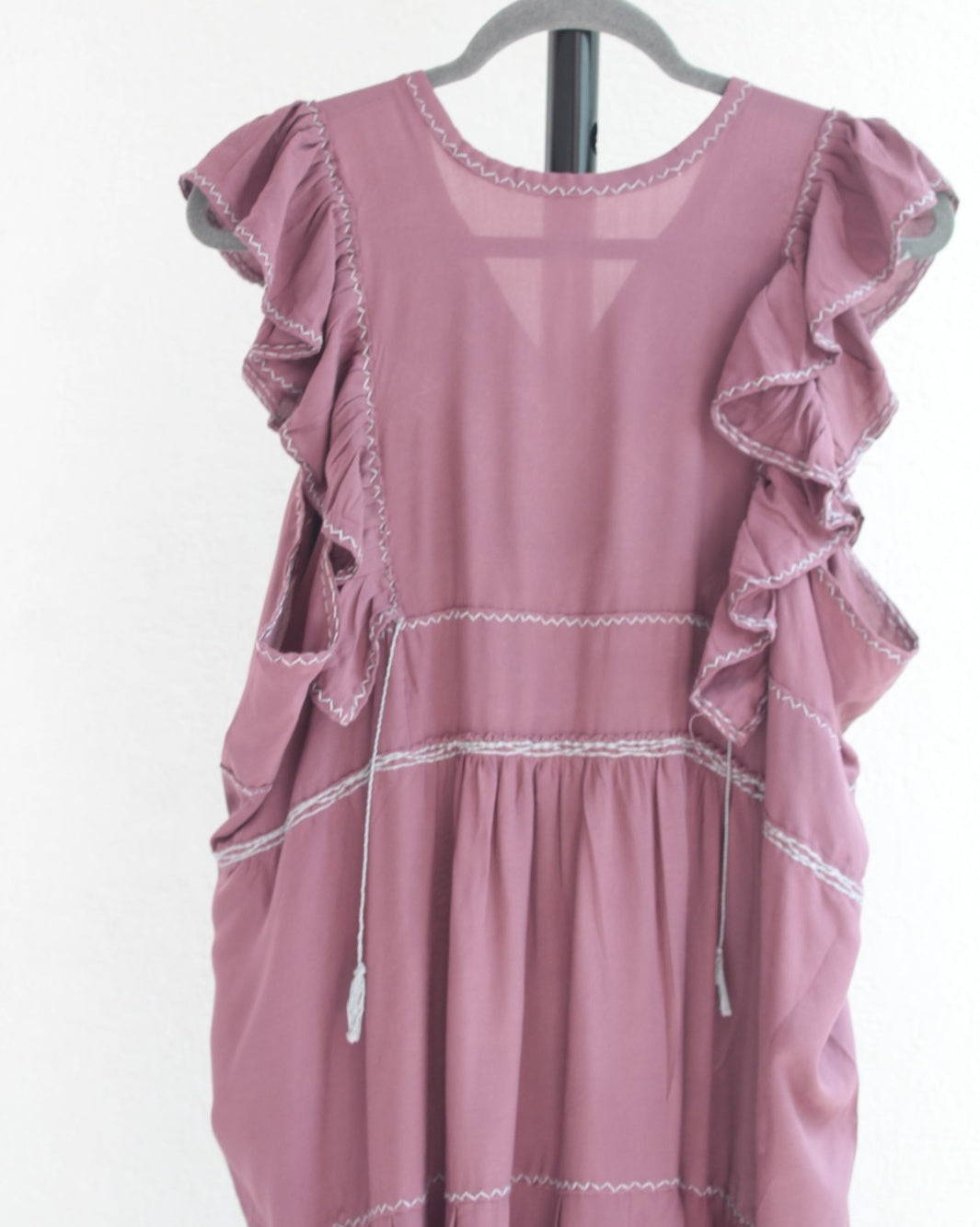 Vestido Antonia Burdeos Gris