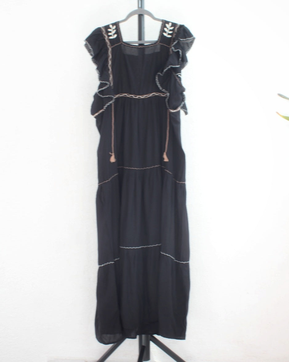 Vestido Josefina Negro Beige Unitalla