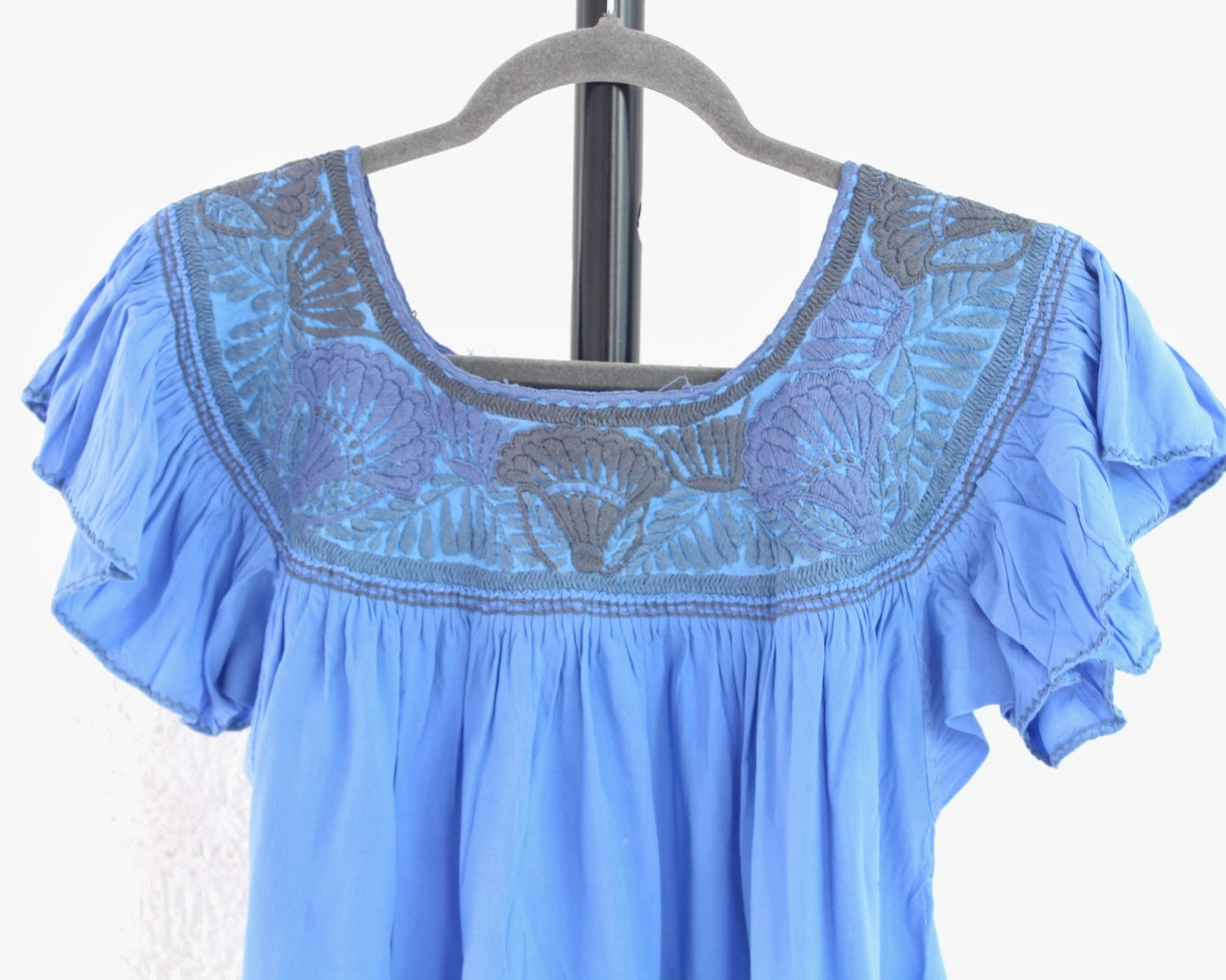 Blusa Aguacatenango Azul Gris