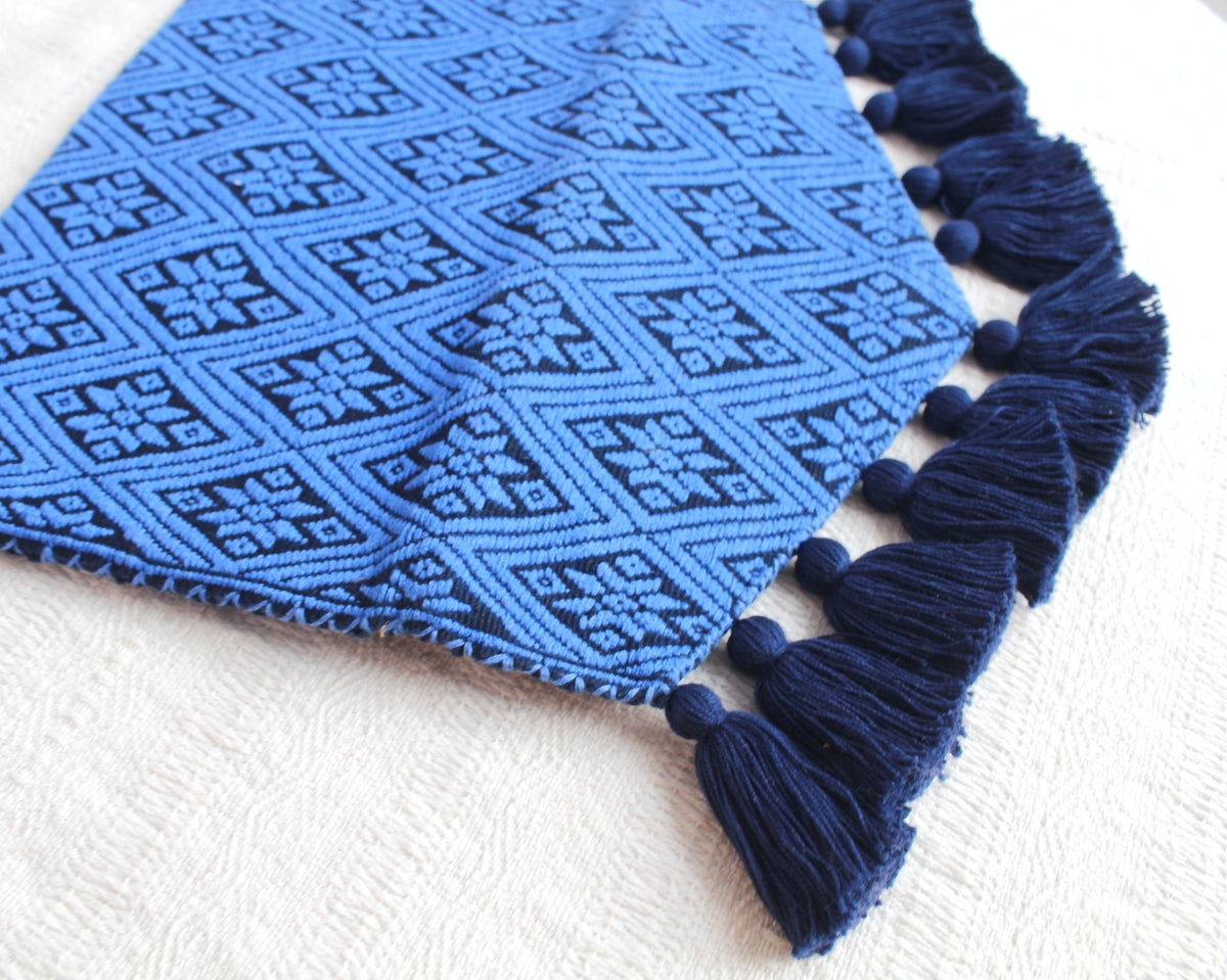 Clutch Artesanal Estrellas Azul