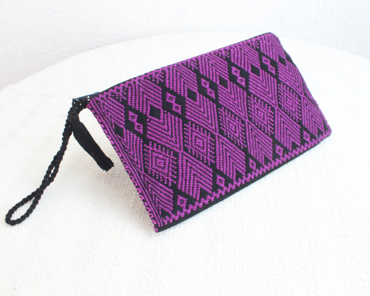 Neceser Flores Morado Negro