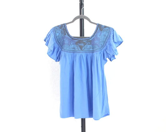 Blusa Aguacatenango Azul Gris