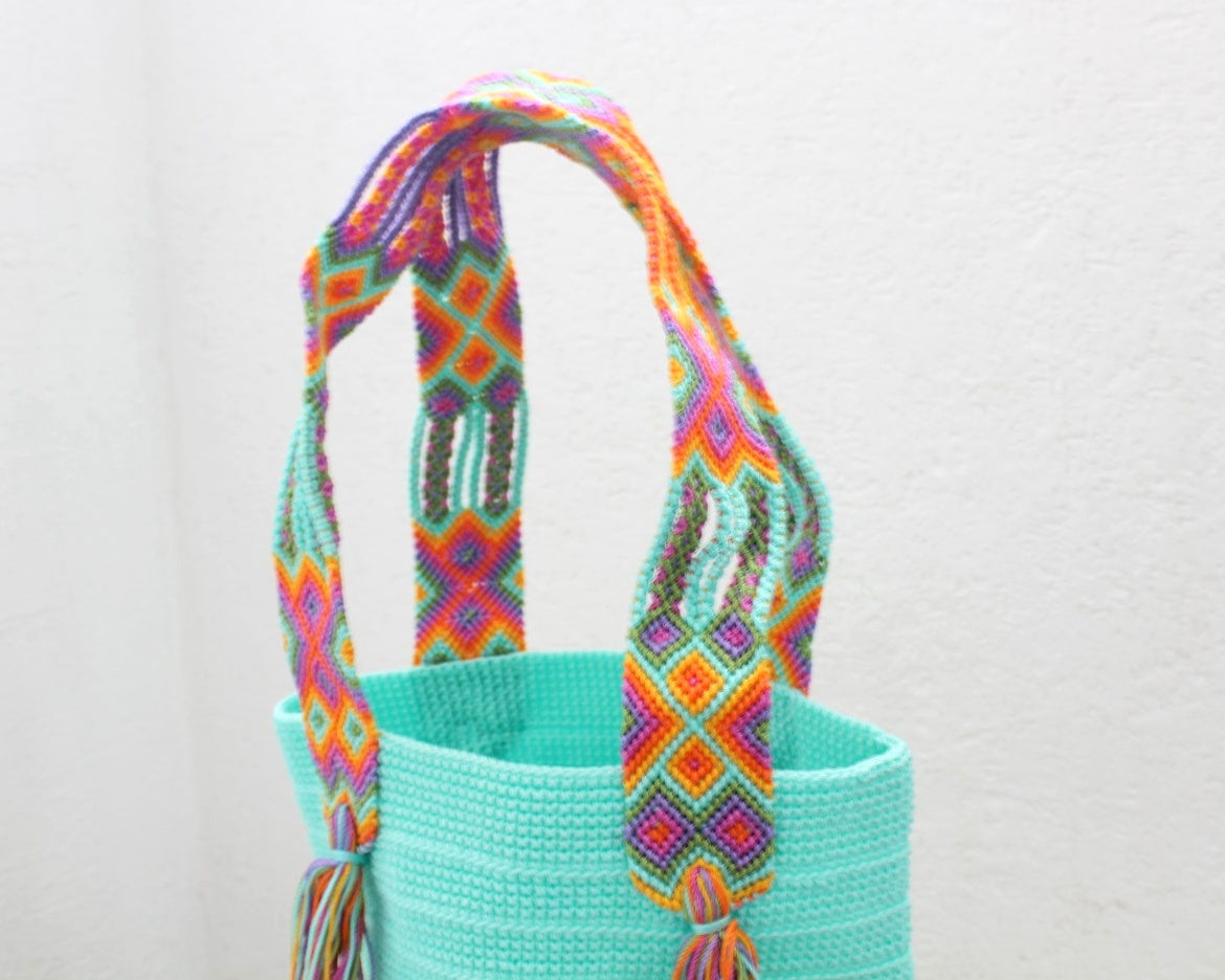 Bolso de mano Aqua Rosa Naranja