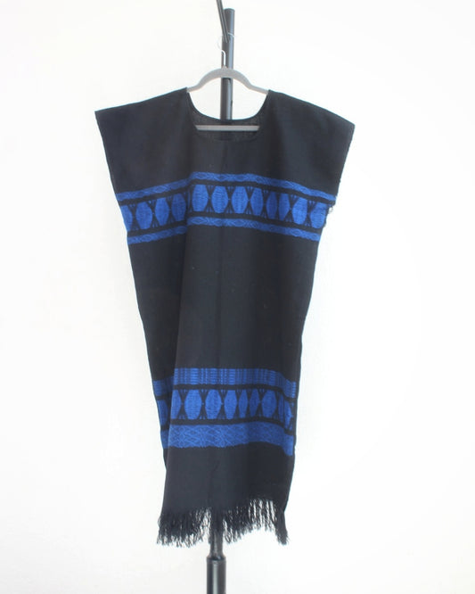 Huipil Ali Negro Azul XL XXL
