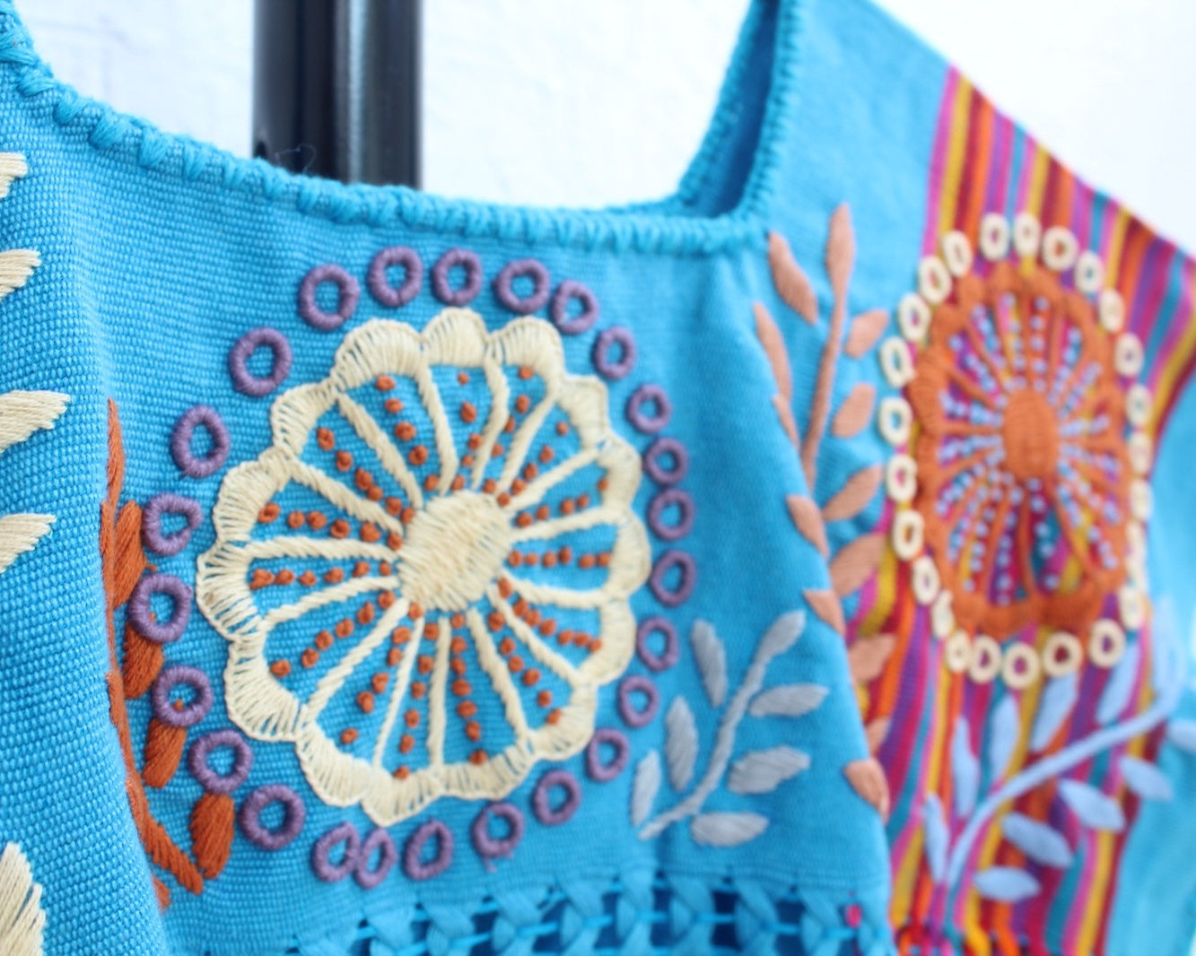 Crop Top Flores Rococo Azul Rojo Naranja