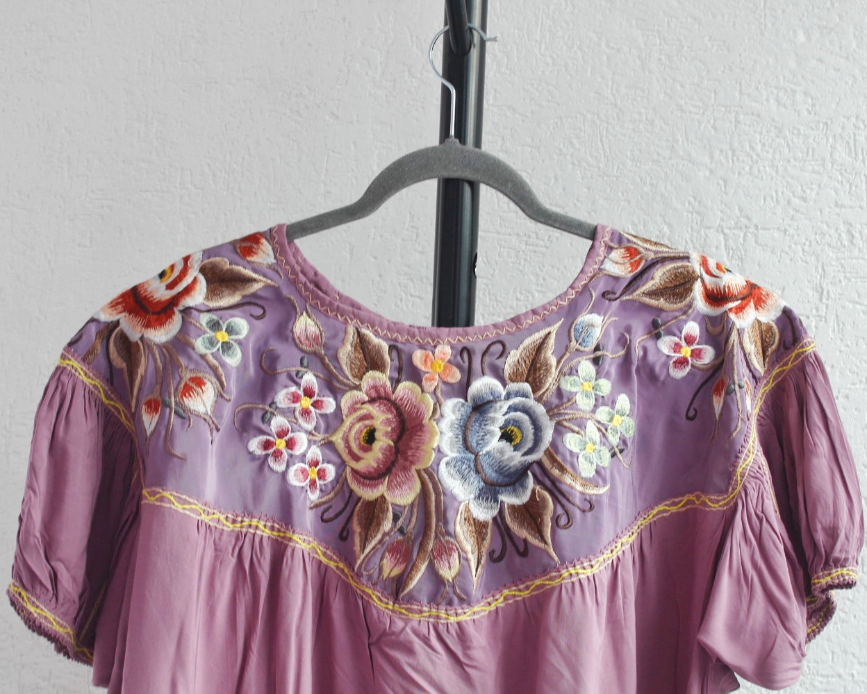 Blusa Abigail Flores Malva   XL - XXL