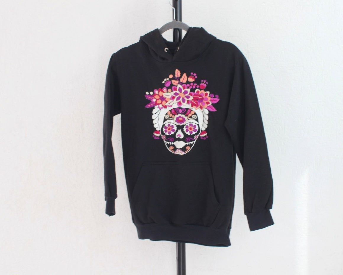 Sudadera M Catrina Negro Rosa Lila