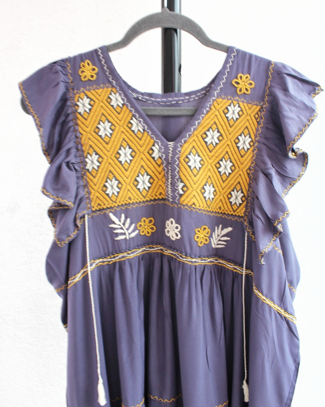 Vestido Antonia Gris Amarillo 💛