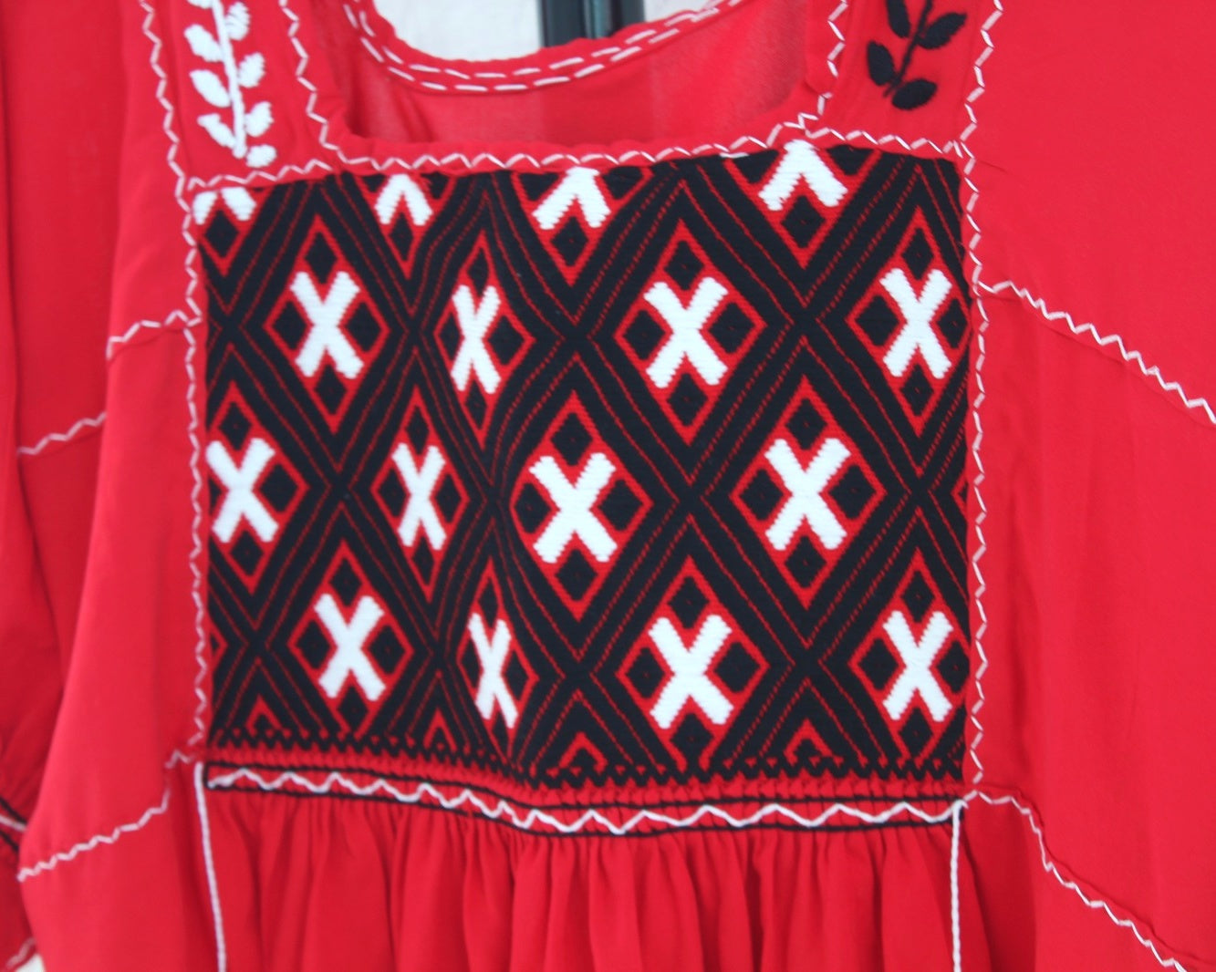 Blusa Julia Rojo Negro L - XL