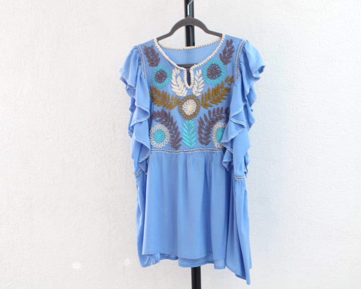 Blusa Celia Azul Verde  XL - XXL