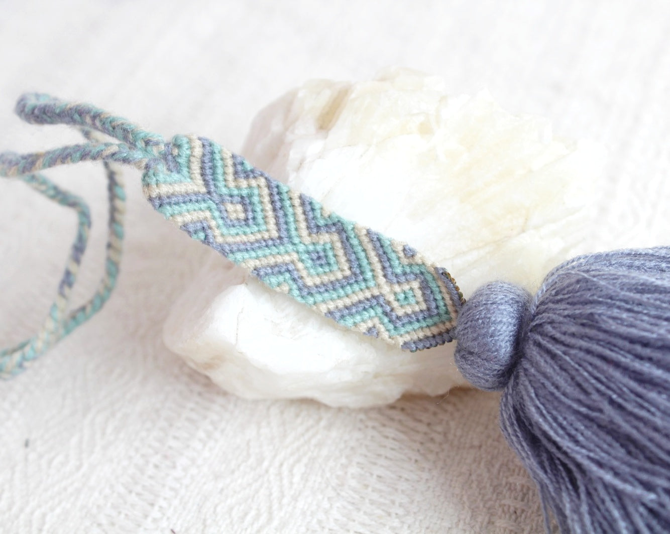 Campanitas con pulsera Gris Menta Beige