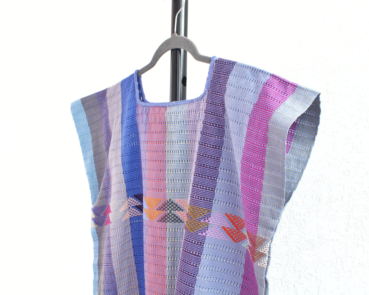 Huipil Angela Azul Lila Rosa XL