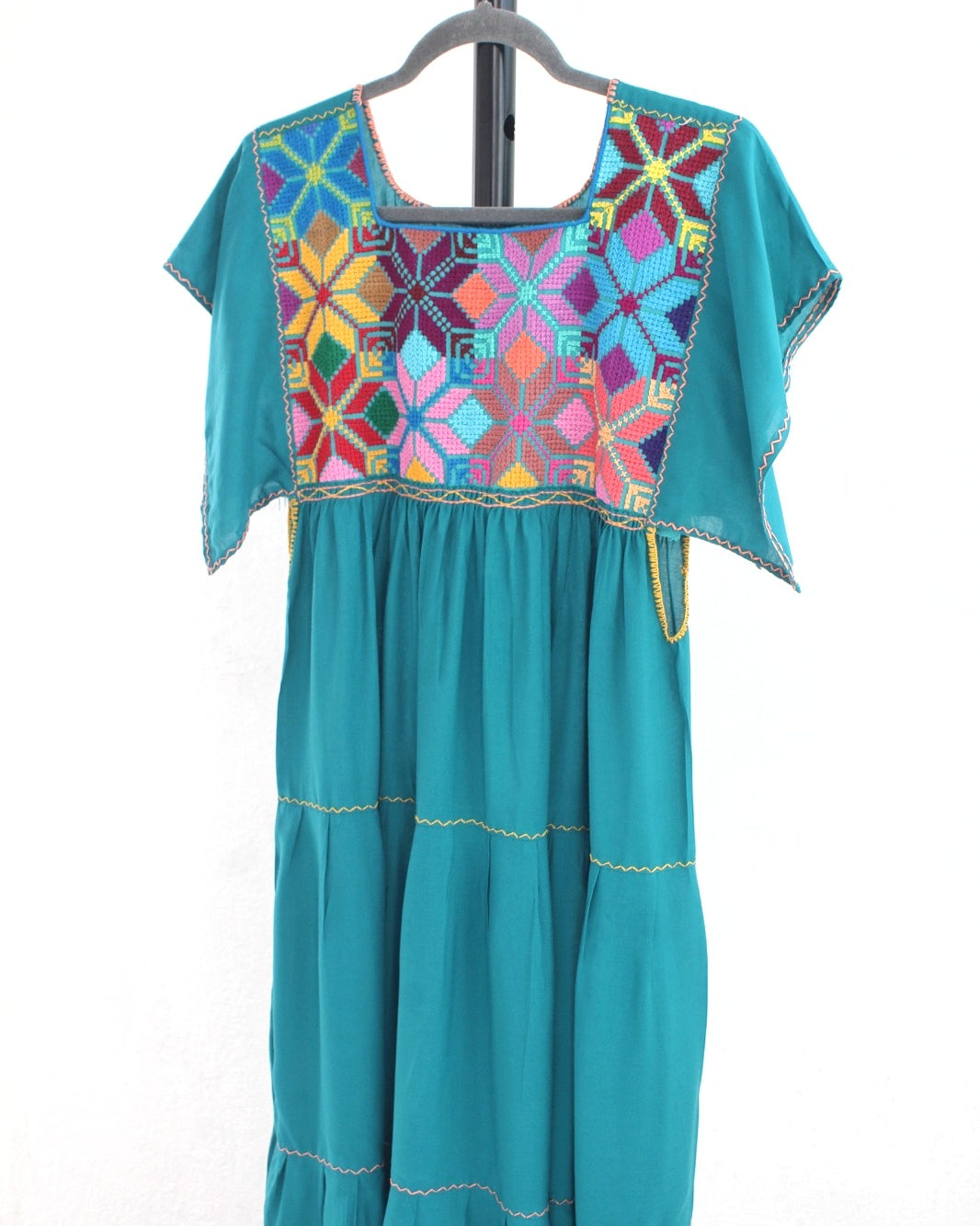 Vestido Maria Holanes Turquesa Colores Unitalla
