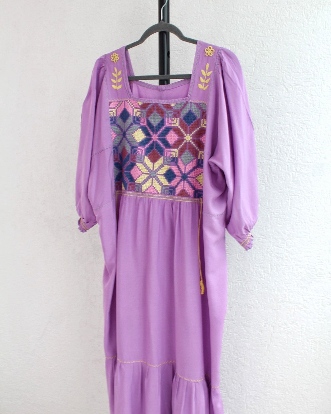 Vestido Julia Flores Manga  XL / XXL Lila