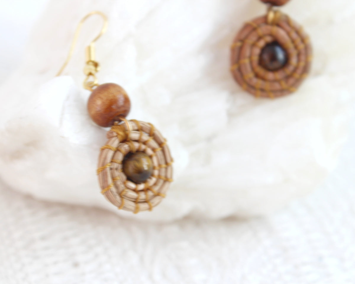 Aretes Ocoxal Ojo de Tigre