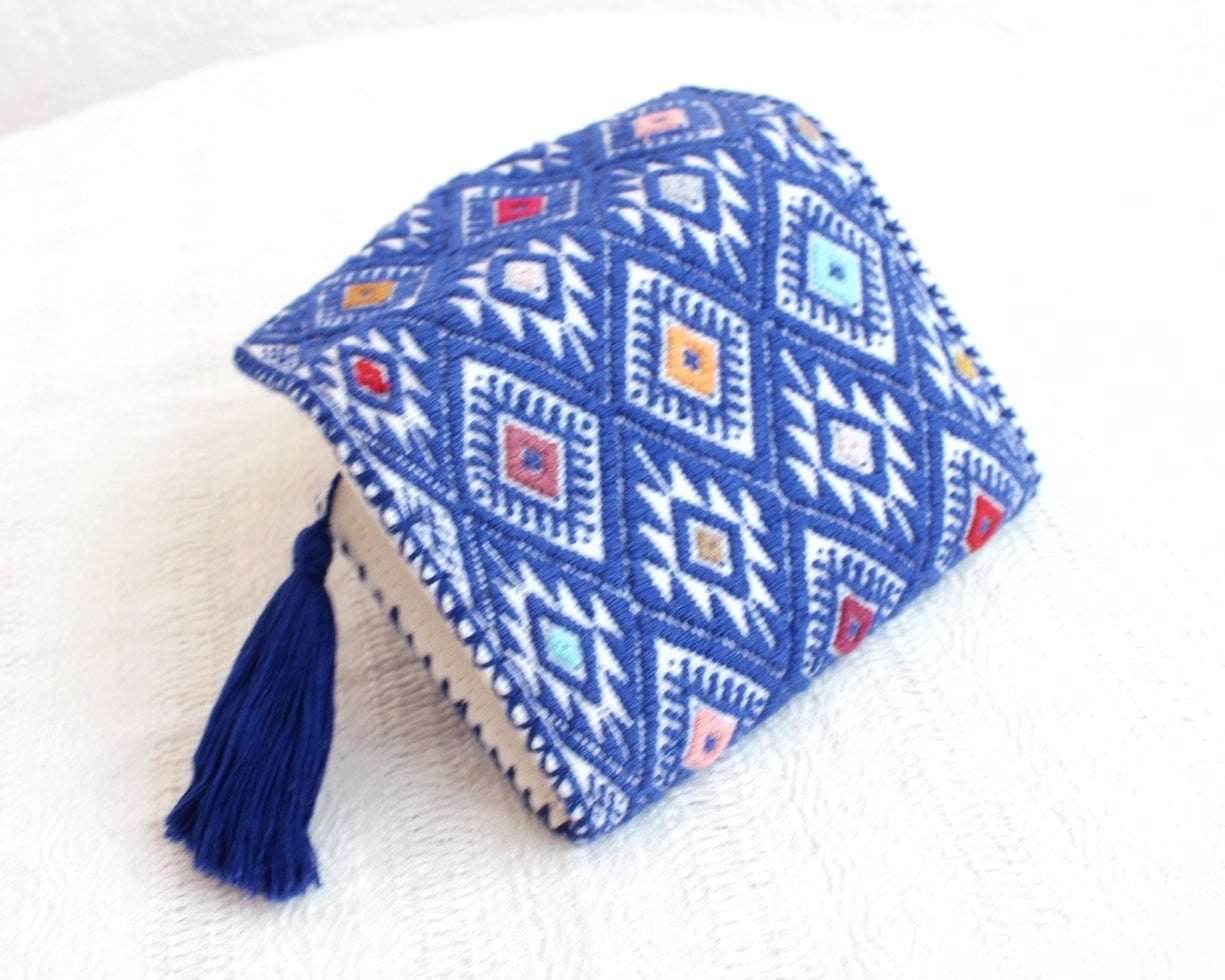 Cartera Estrellitas de puntitos Azul Blanco