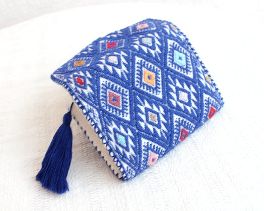 Cartera Estrellitas de puntitos Azul Blanco