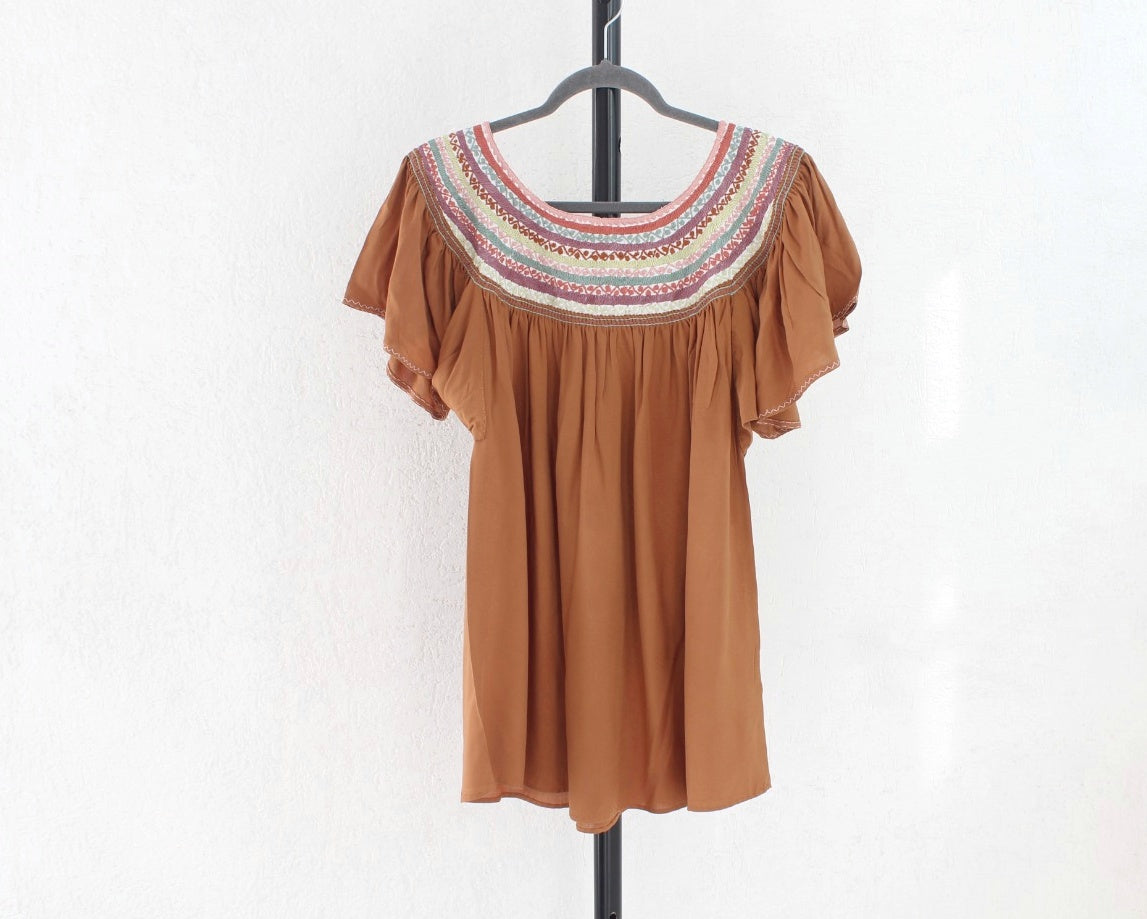 Blusa Catalina Marrón Colores