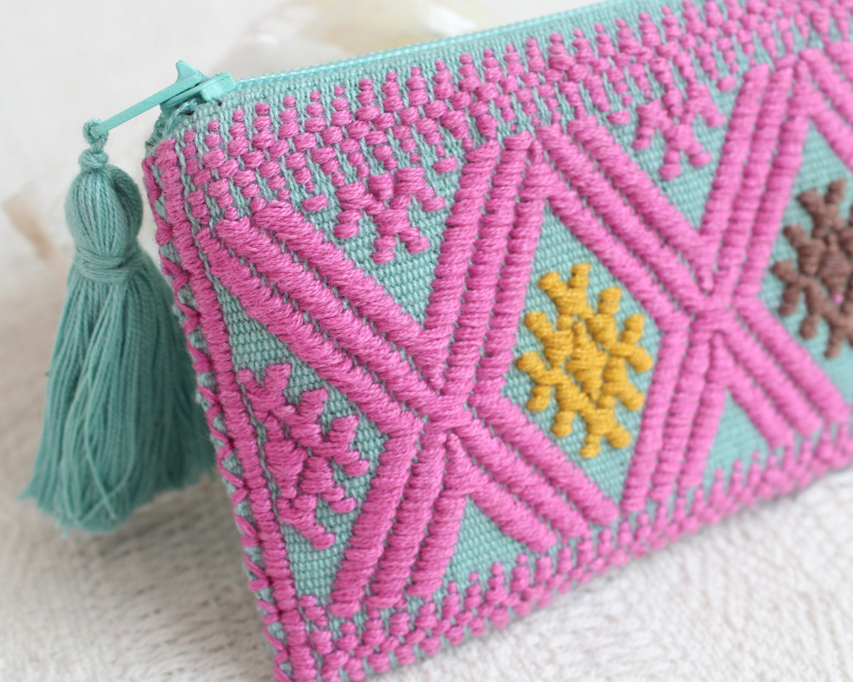 Mini Monedero Estrellitas Rosa Aqua
