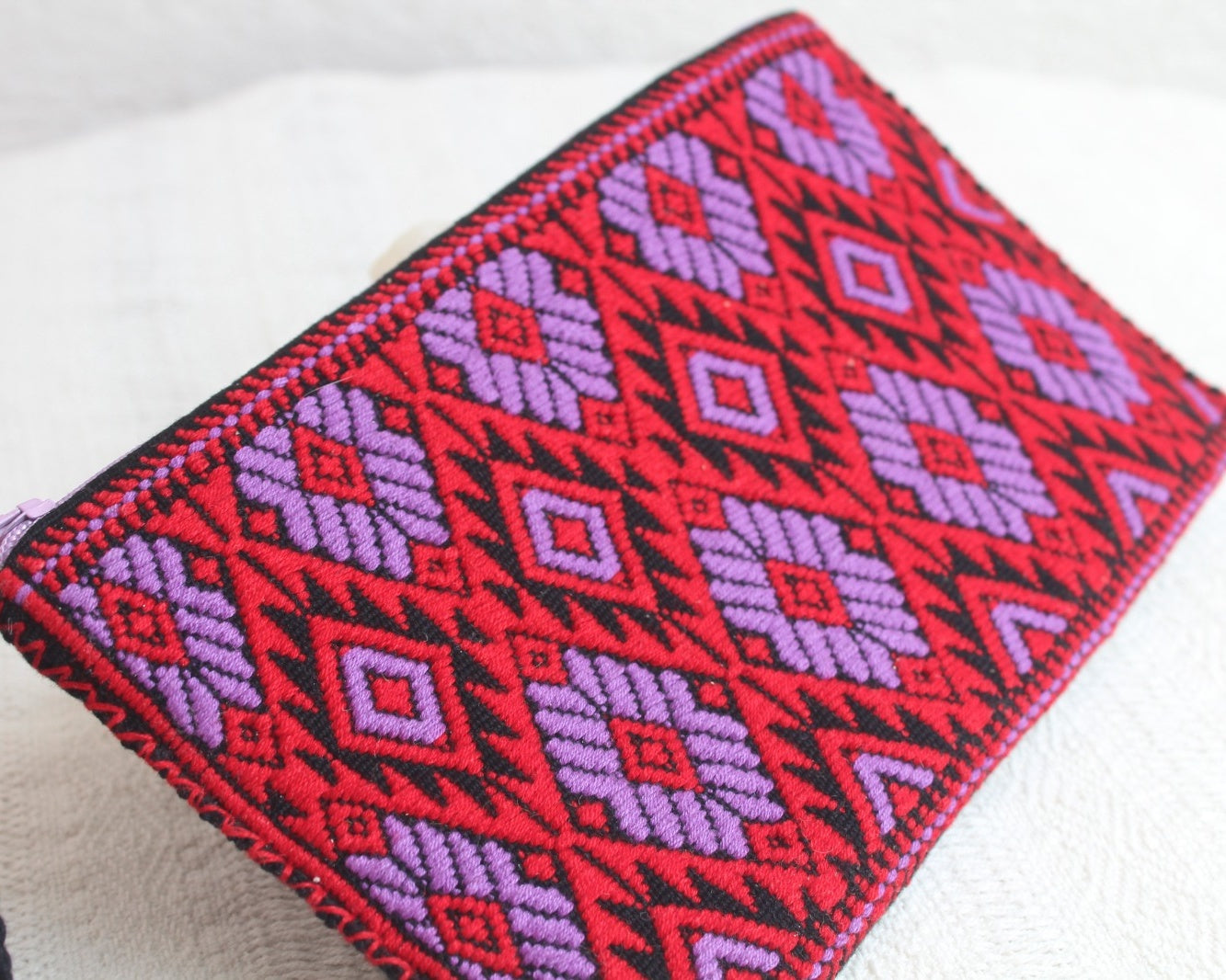 Neceser Flores Rojo Lila Negro