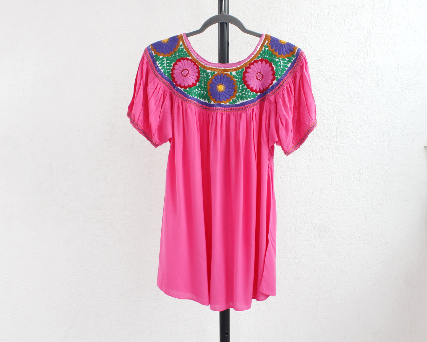 Blusa Aguacatenango Rosa Mx Morado Verde