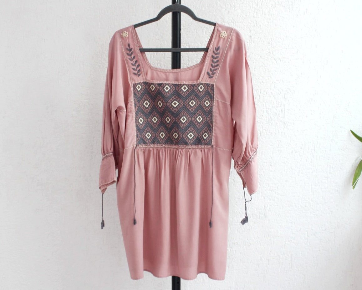 Blusa Julia Rosa Palo Gris L - XL