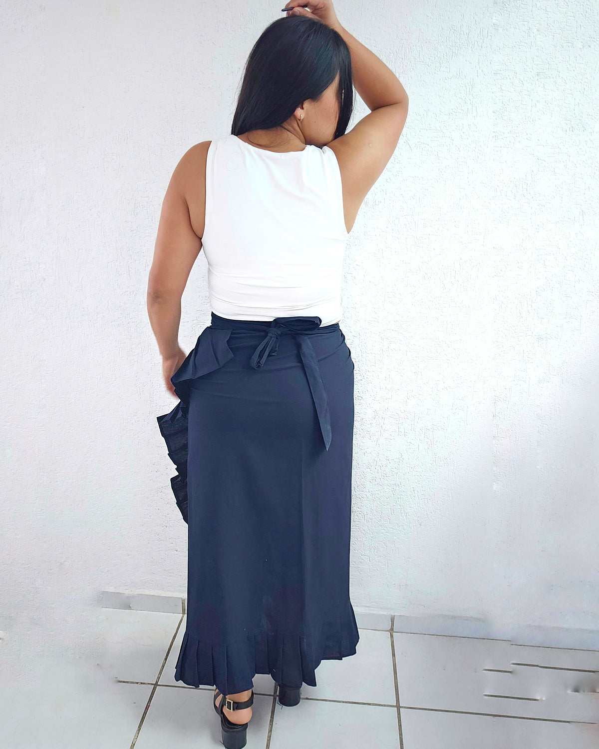 Falda Envolvente Azul Marino