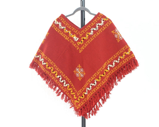 Mañanita Flores Naranja Bordado Mazahua