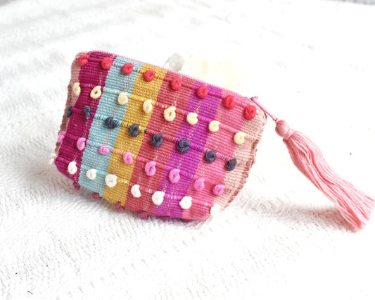 Mini Monedero Nuditos Violeta Amarillo Rosa