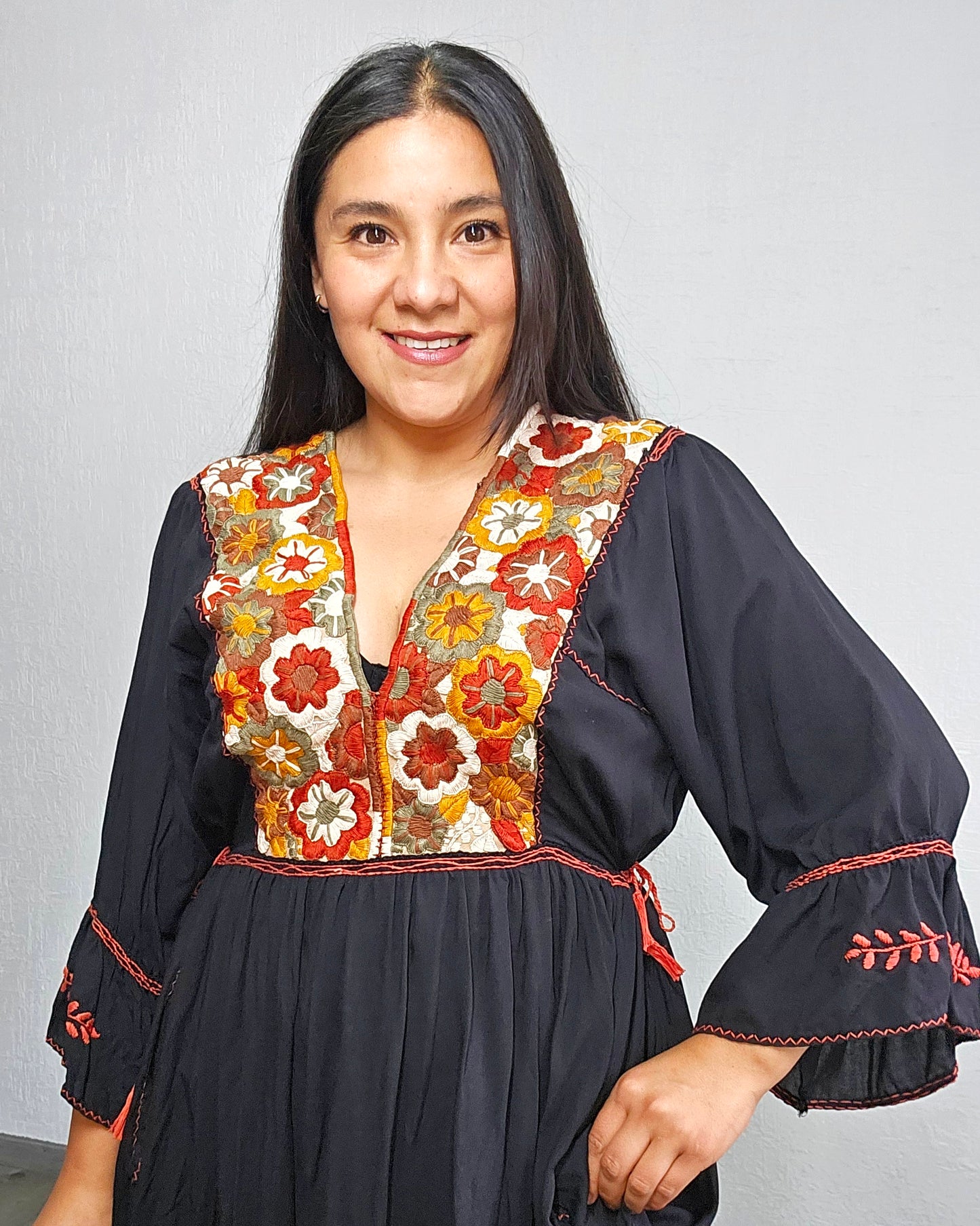 Vestido Blanca Negro Colores 2XL