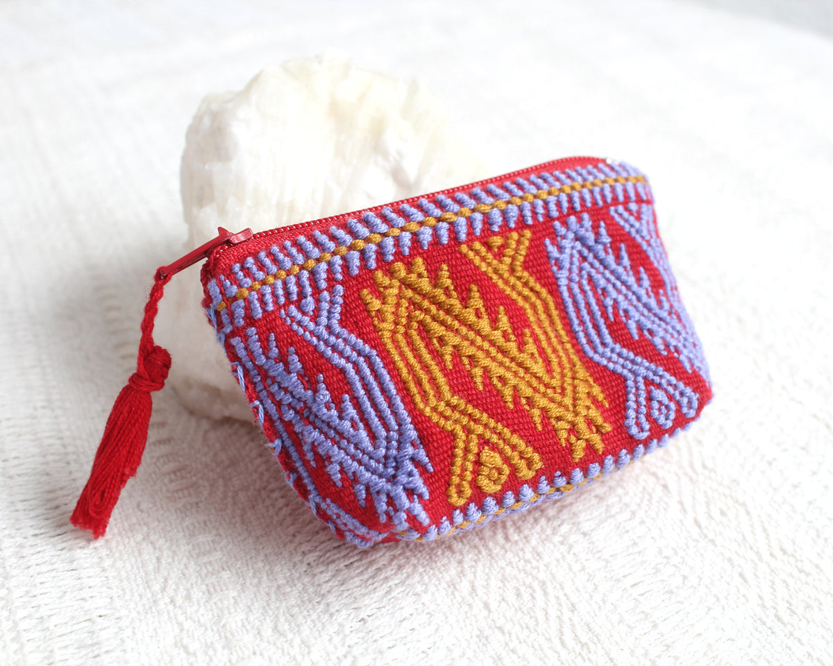 Mini Monedero Quetzalcóatl Rojo Amarillo
