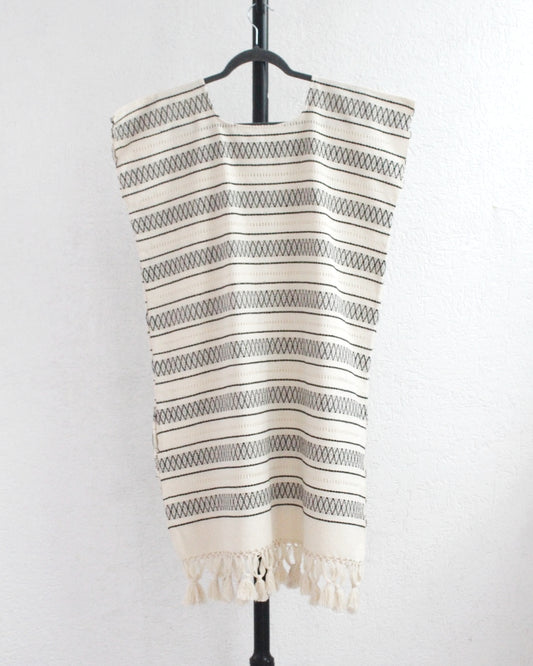 Huipil Lety Lineas Negro  Unitalla