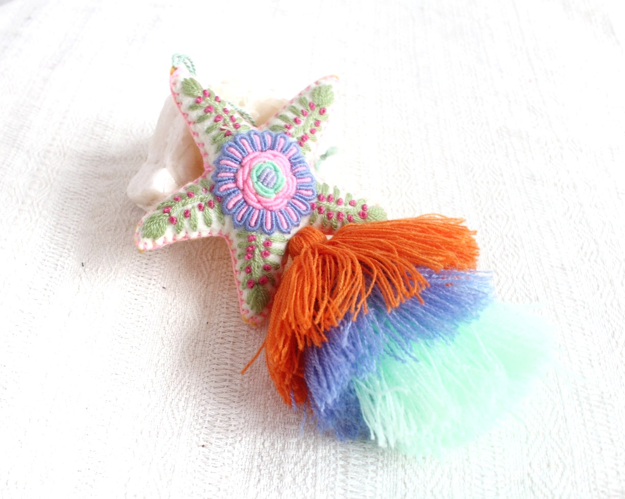 Estrella Rococo Azul Menta Naranja