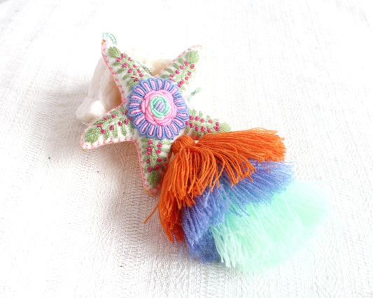 Estrella Rococo Azul Menta Naranja