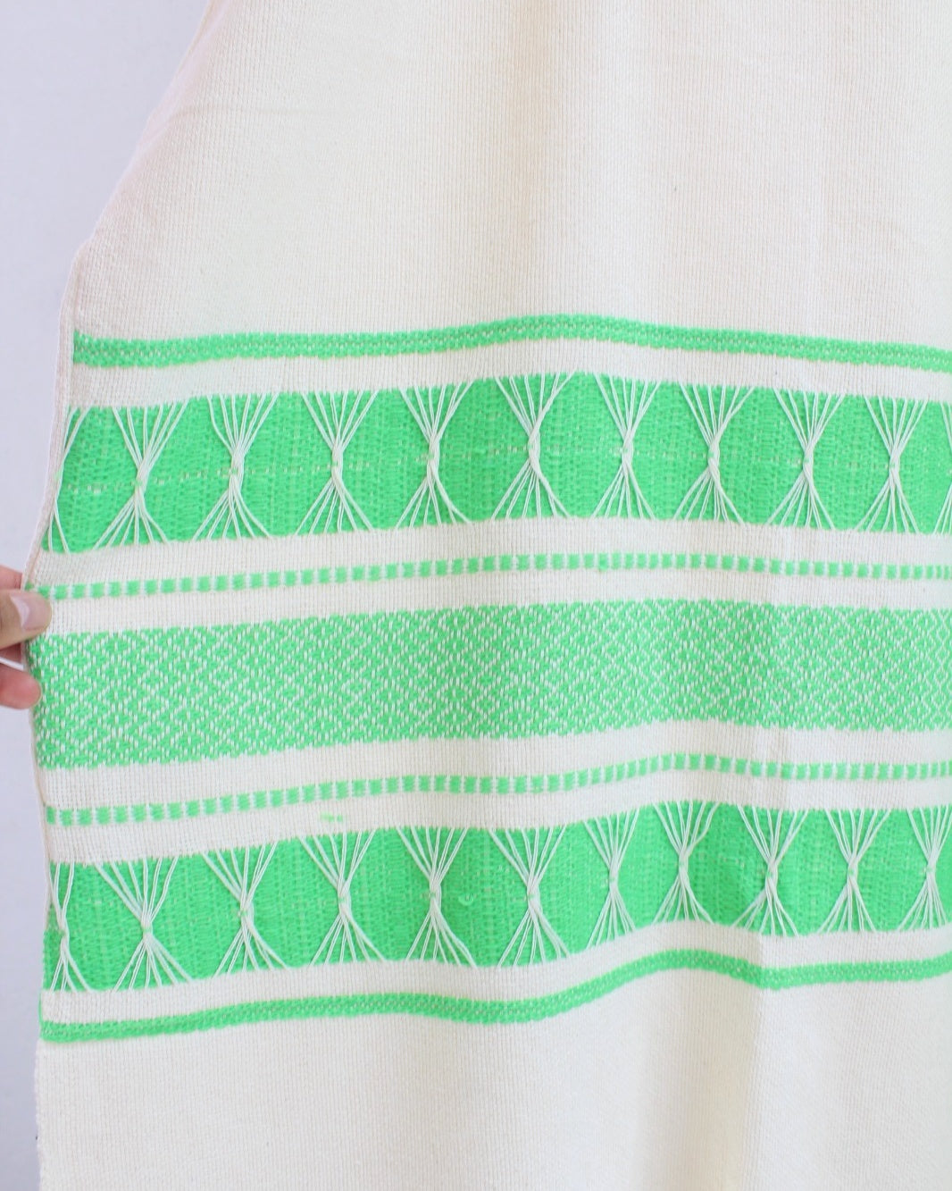 Huipil Ali Natural Verde XL XXL