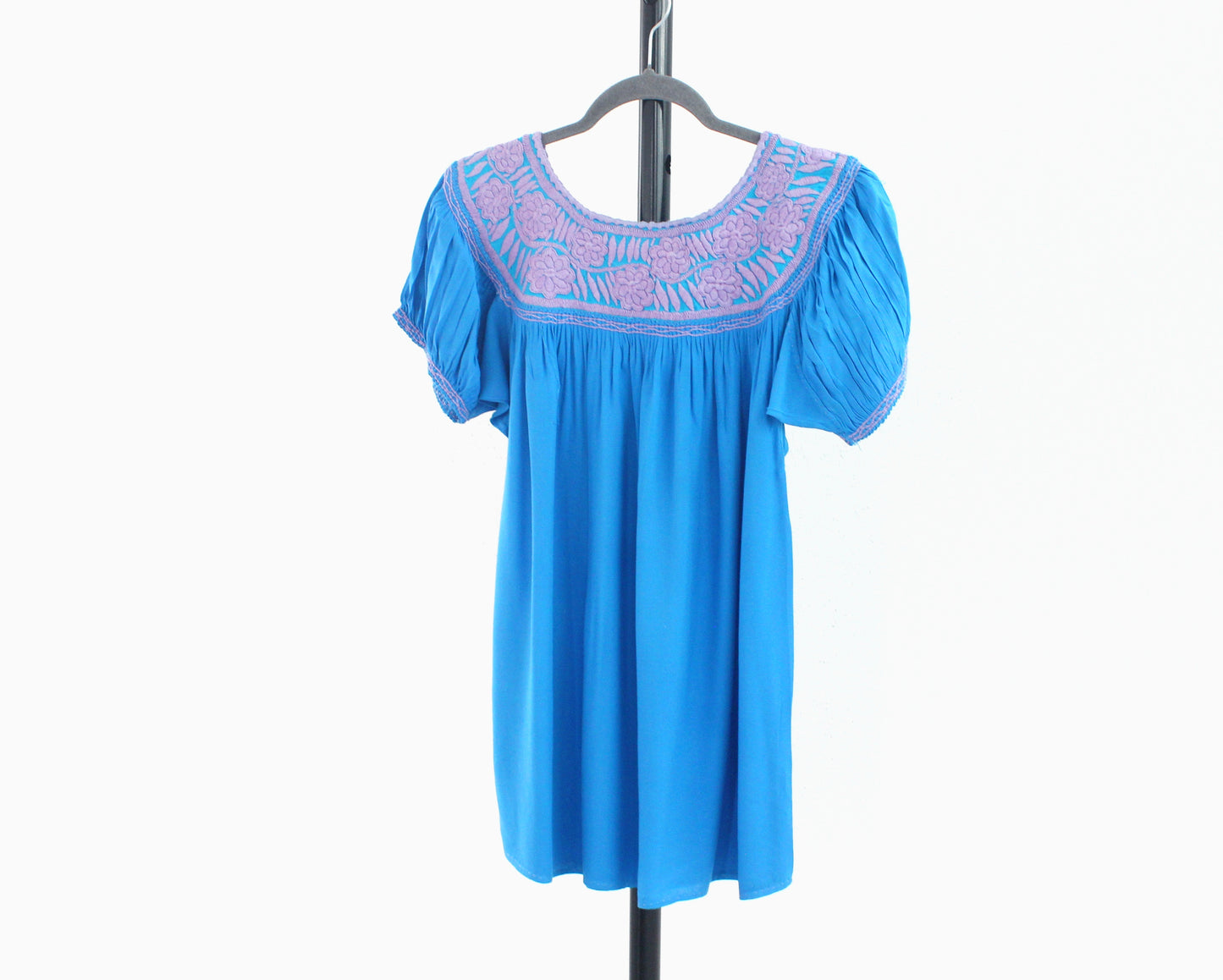 Blusa Aguacatenango Azul Rosa