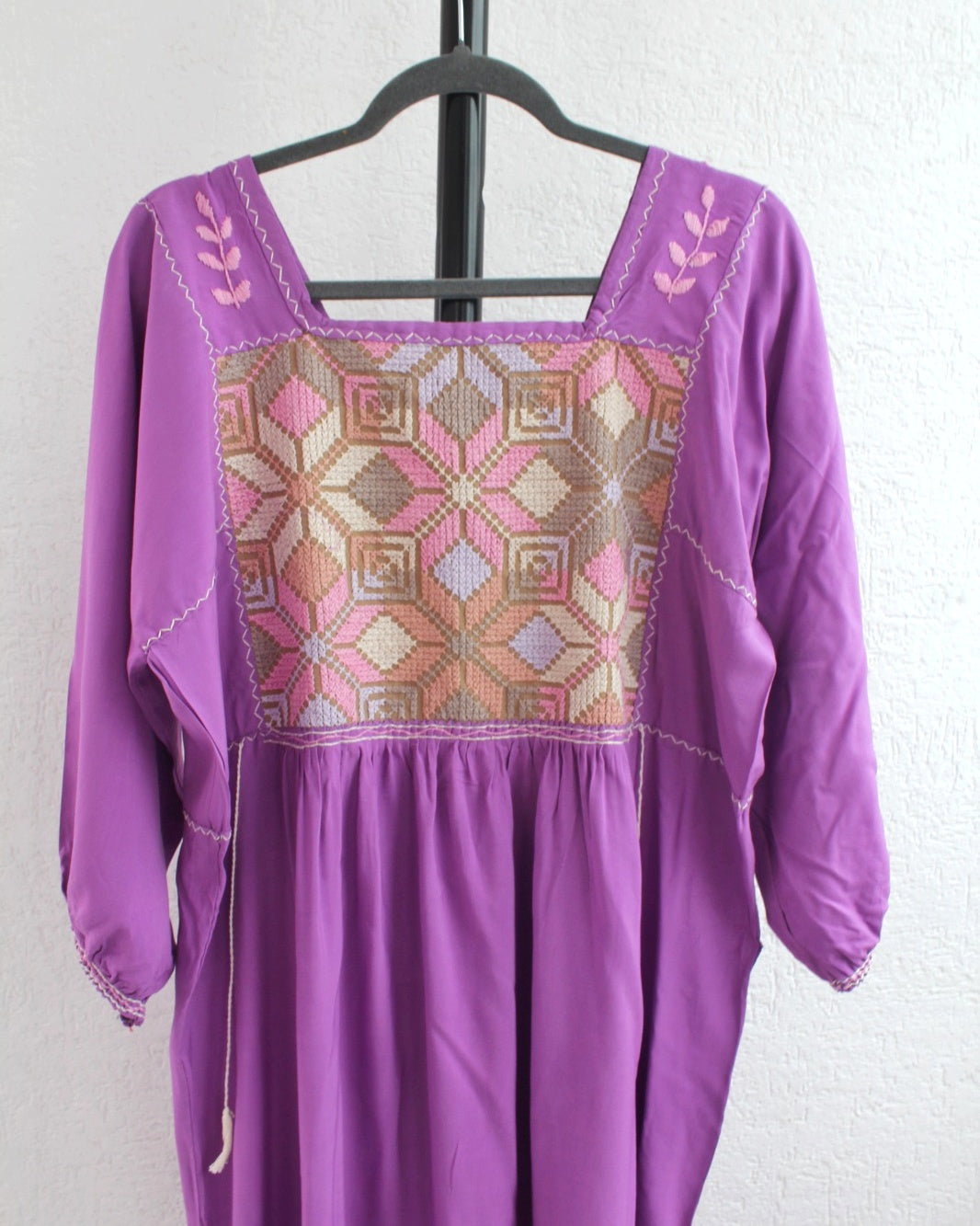 Vestido Julia Flores Manga  XL / XXL Lila