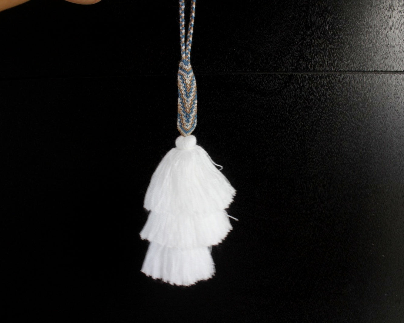 Campanitas con pulsera Blanco Azul