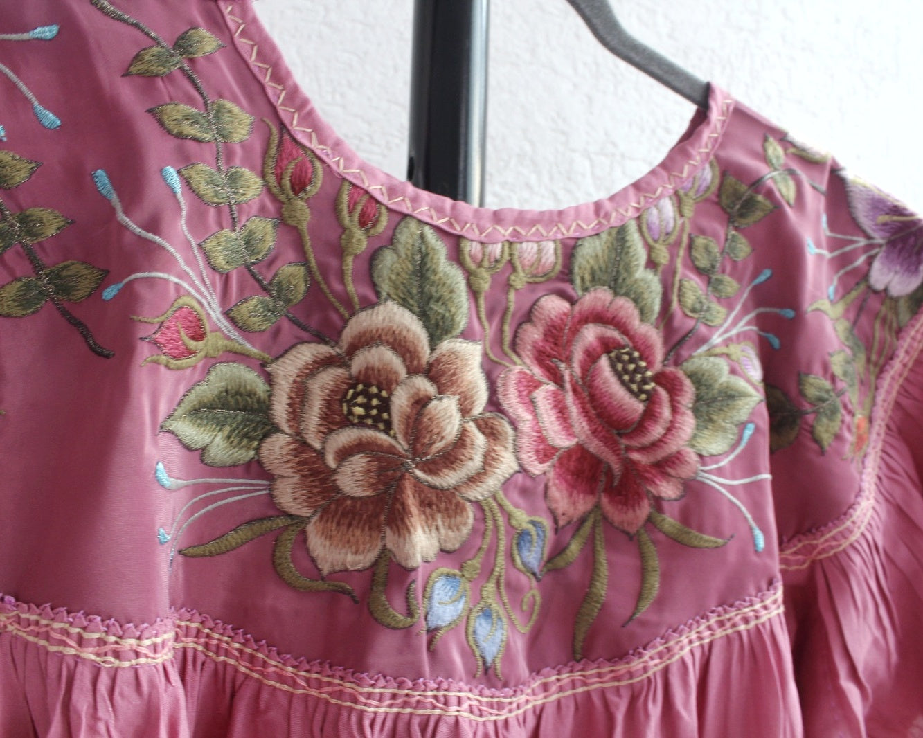 Blusa Abigail Flores Palo de Rosa  XL - XXL