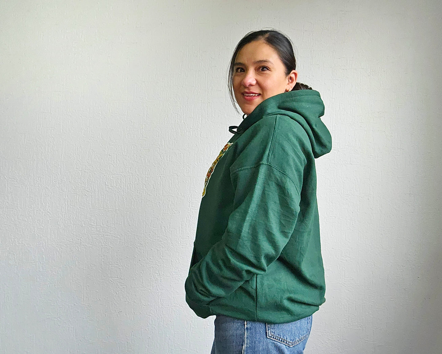 Sudadera 2XL Calavera Verde