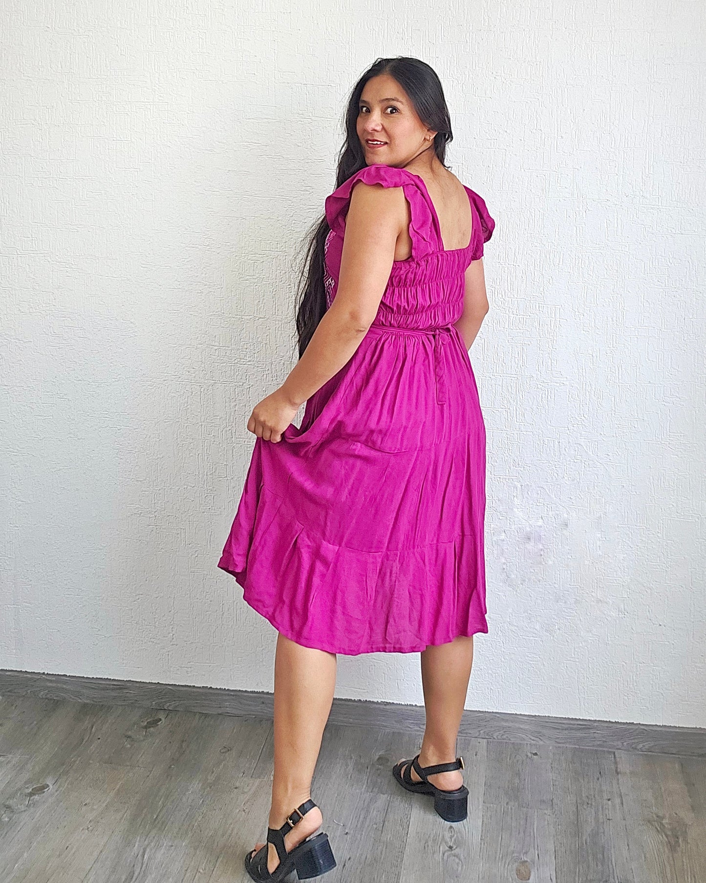 Vestido Anita Corto Bugambilia Blanco