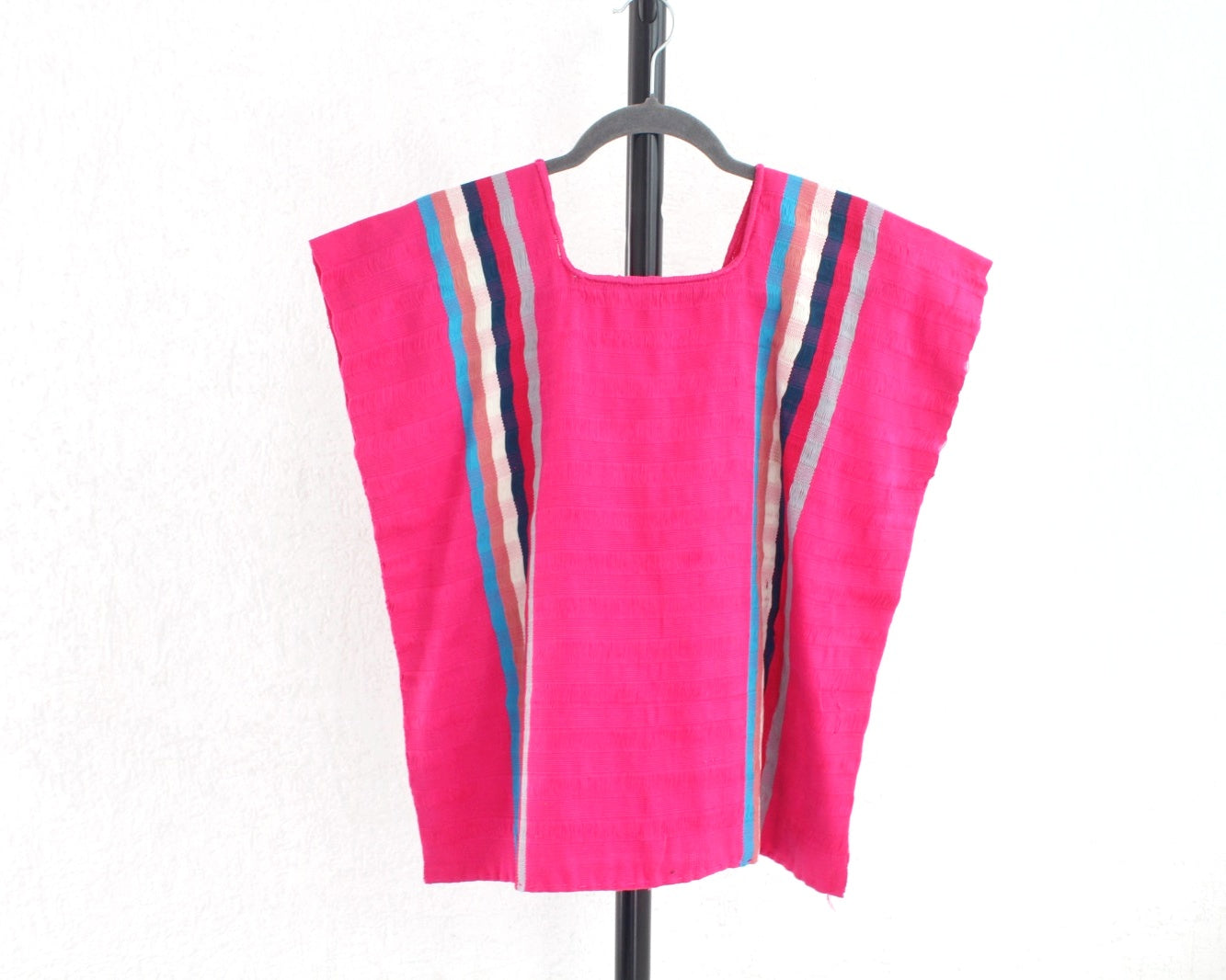 Huipil Corazones Rosa Blanco