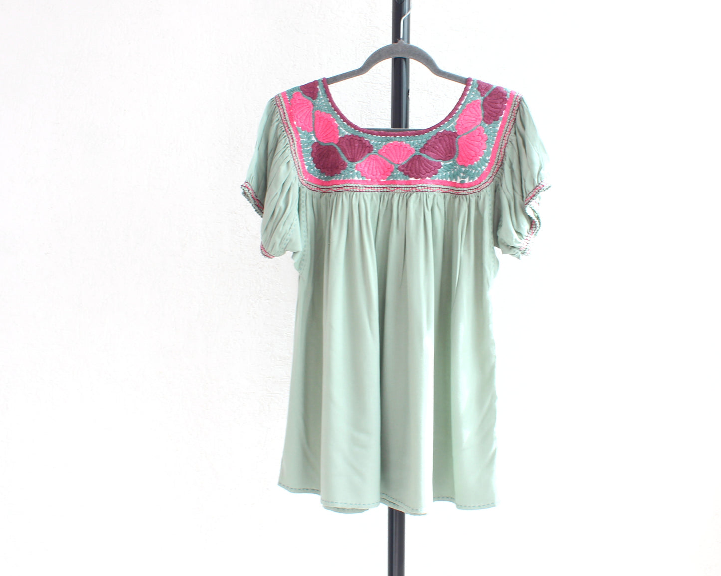 Blusa Aguacatenango Menta Rosa Vino