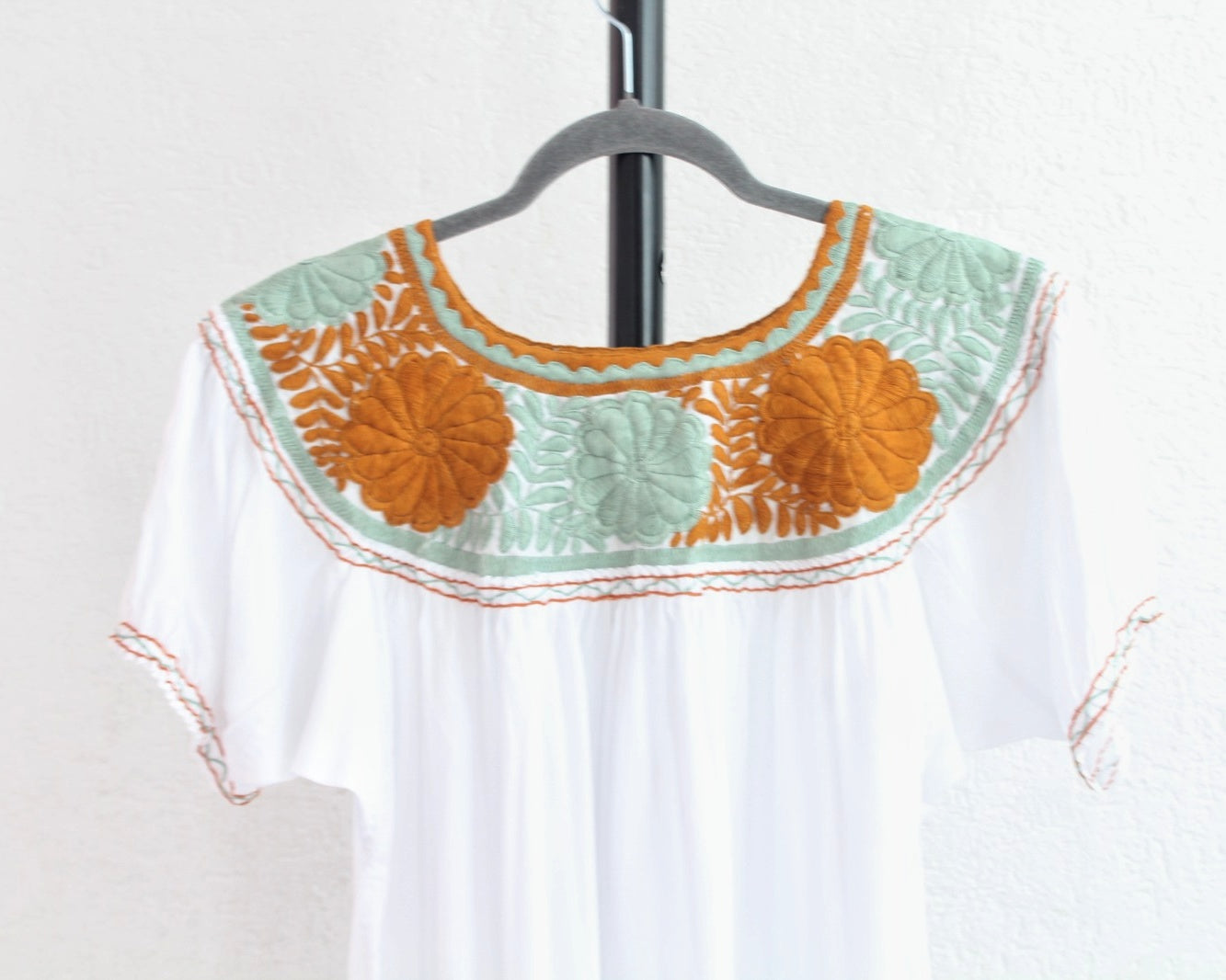 Blusa Aguacatenango Blanco Amarillo Unitalla