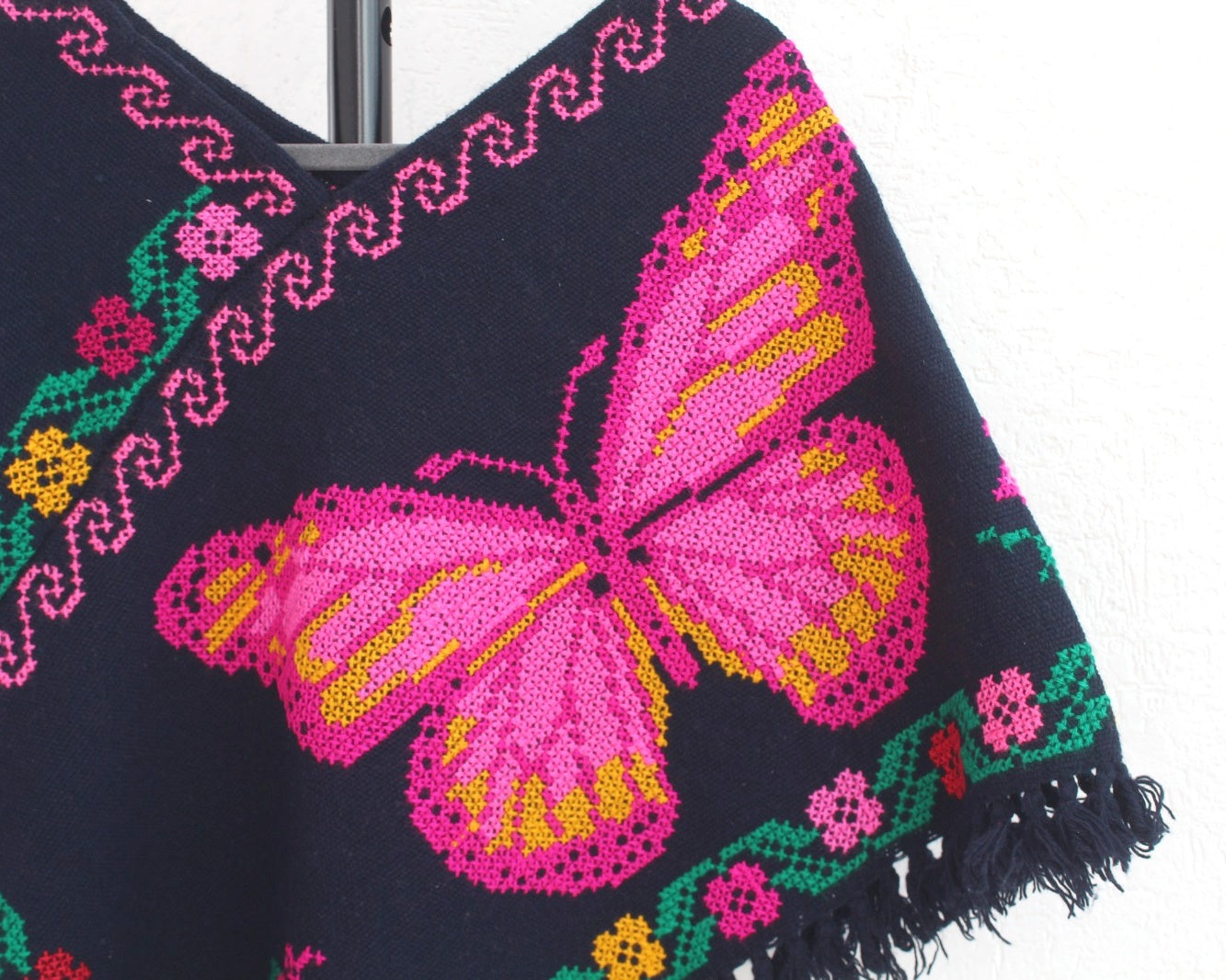 Mañanita Mariposas Rosa  Punto de Cruz
