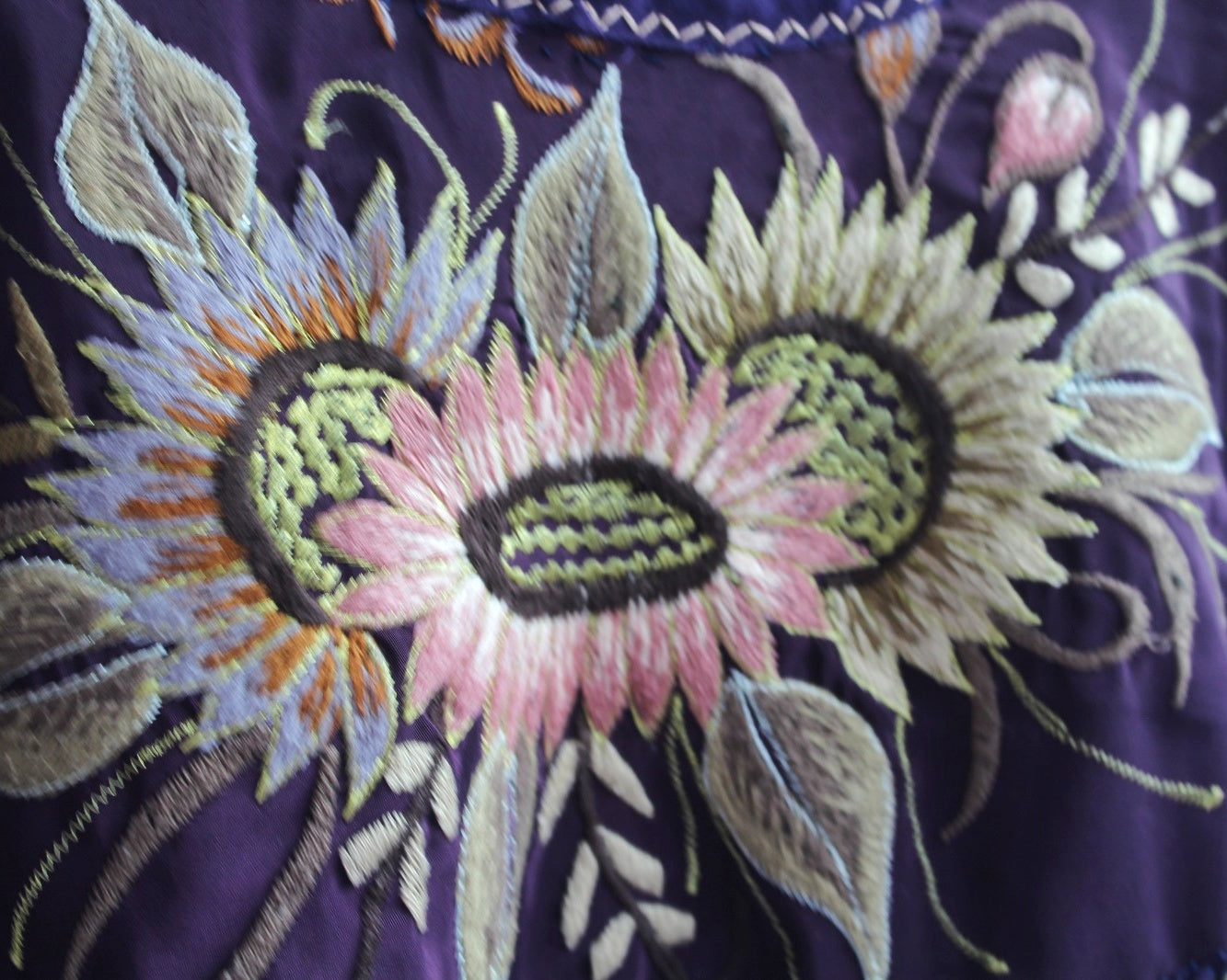 Blusa Abigail Flores Uva  XL - XXL