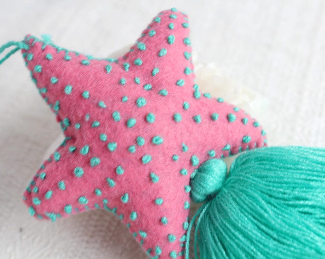 Estrella de Mar Rosa Turquesa