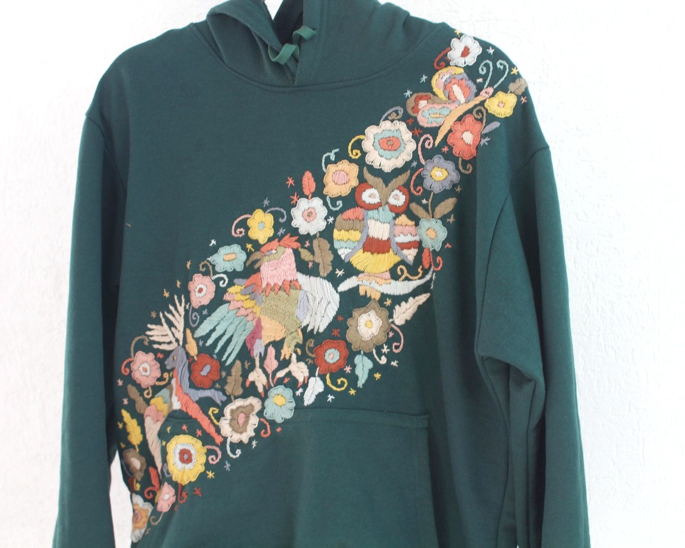 Sudadera L Tenago Verde Diagonal